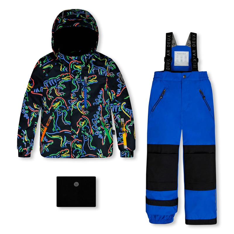 Two-Piece Snowsuit Dinos Neon 7-12 years