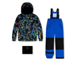 Two-Piece Snowsuit Dinos Neon 2-6 years