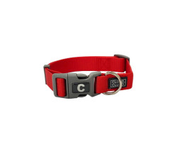 Adjustable collar for dogs, cayenne