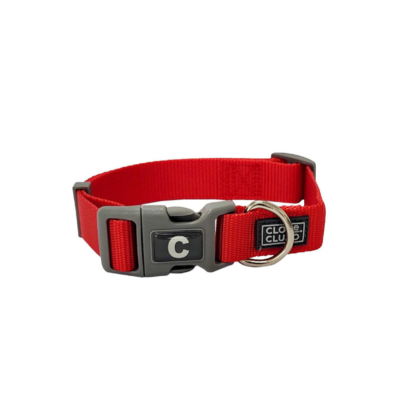 Adjustable collar for dogs, cayenne