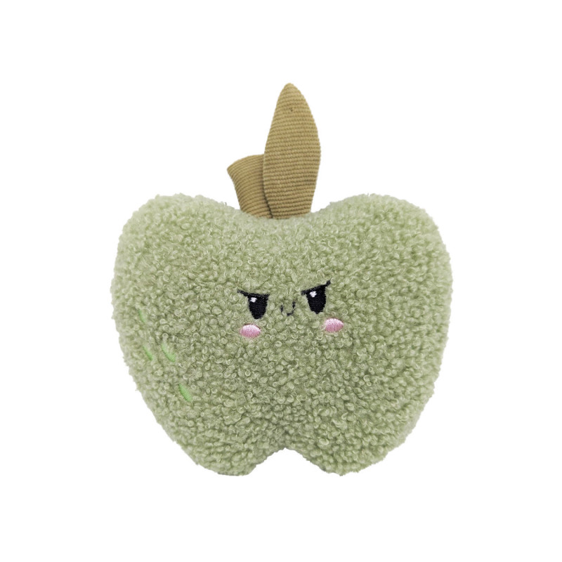 Apple plush toy for dogs