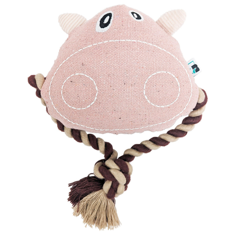 Pig plush toy for dogs