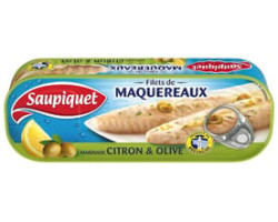 Saupiquet / 176 g Filets de maquereaux - Citron & olive
