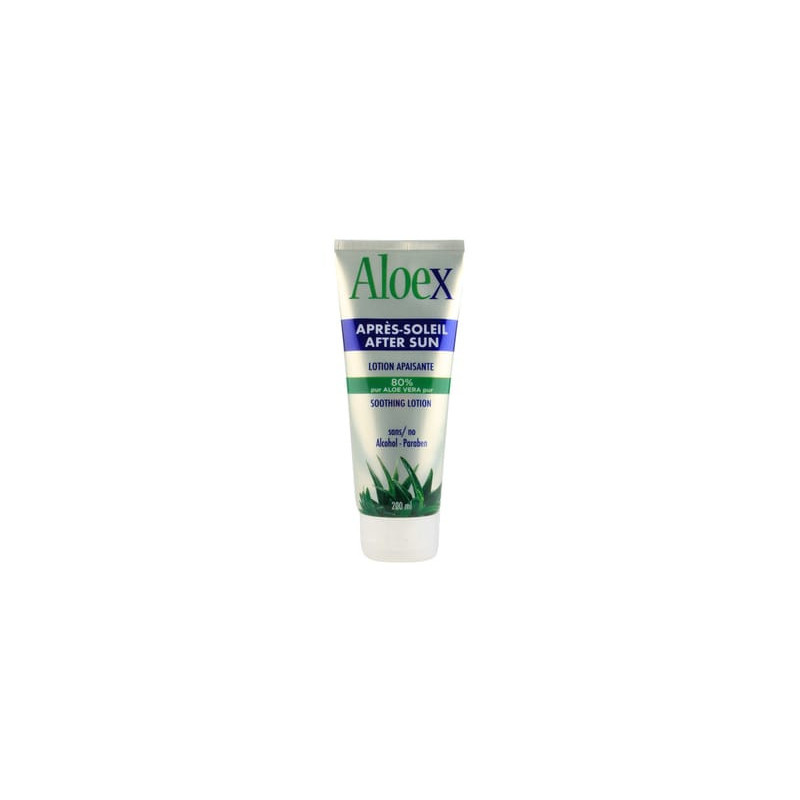 Aloex / 200 ml Lotion apaisante après-soleil - 80% pur Aloe vera