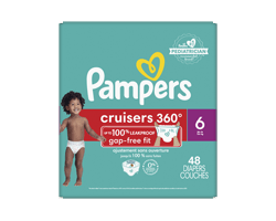 PAMPERS Cruisers 360° couches, taille 6, 48 unités