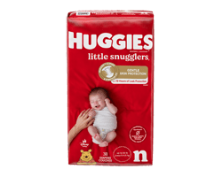 HUGGIES Little Snugglers couches pour bébés, Nouveau-né, 31 unités