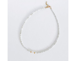 Collier de perles unies Sable