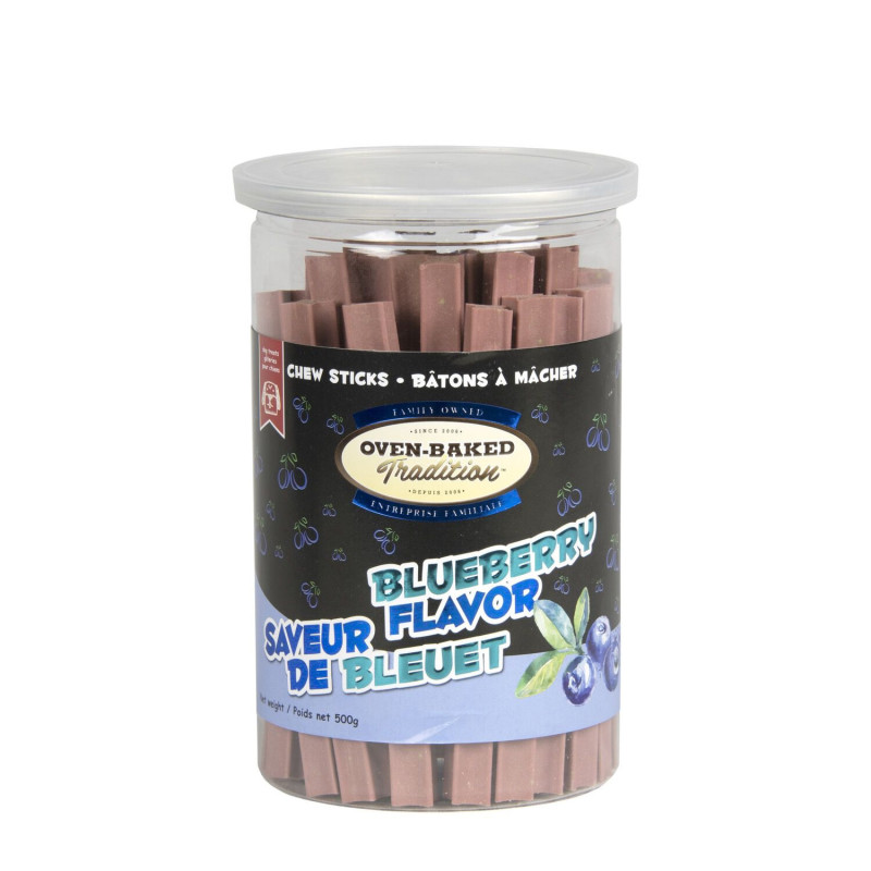 Blueberry flavored chew stick for…