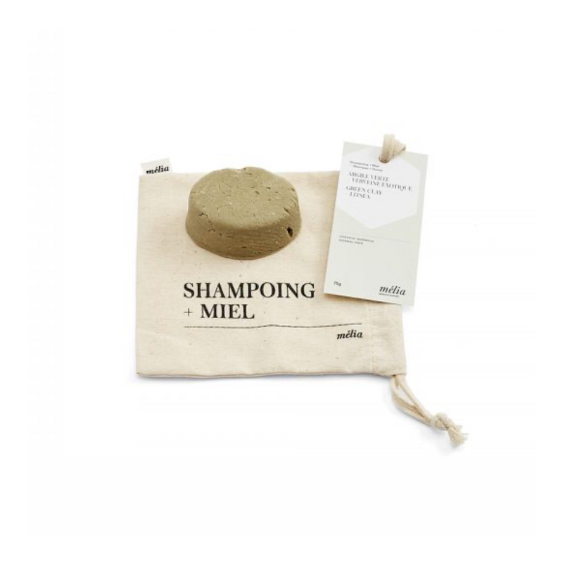 Shampoing en barre miel, argile verte et verveine