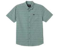 TRVLR UPF Traverse Striped Short Sleeve Button-Down Shirt - Men's