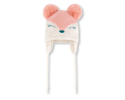 Pink Fox Knit Hat 6-24 months