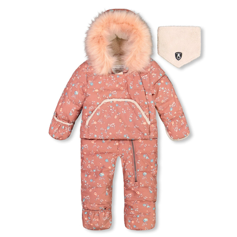 Vintage Flowers Snowsuit 6-30 months