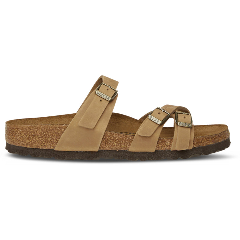 Franca oiled leather sandals [Narrow] - Women