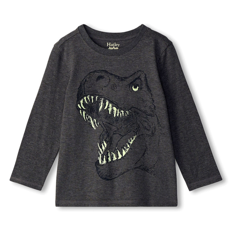 Glow Dino Long Sleeve T-Shirt, 2-8 years