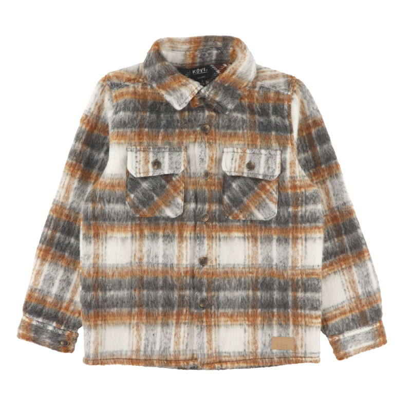 Sports Check Overshirt, 7-14 years