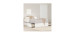 South Shore Lit Grand Plateforme 6 Tiroirs - Fusion Blanc Solide