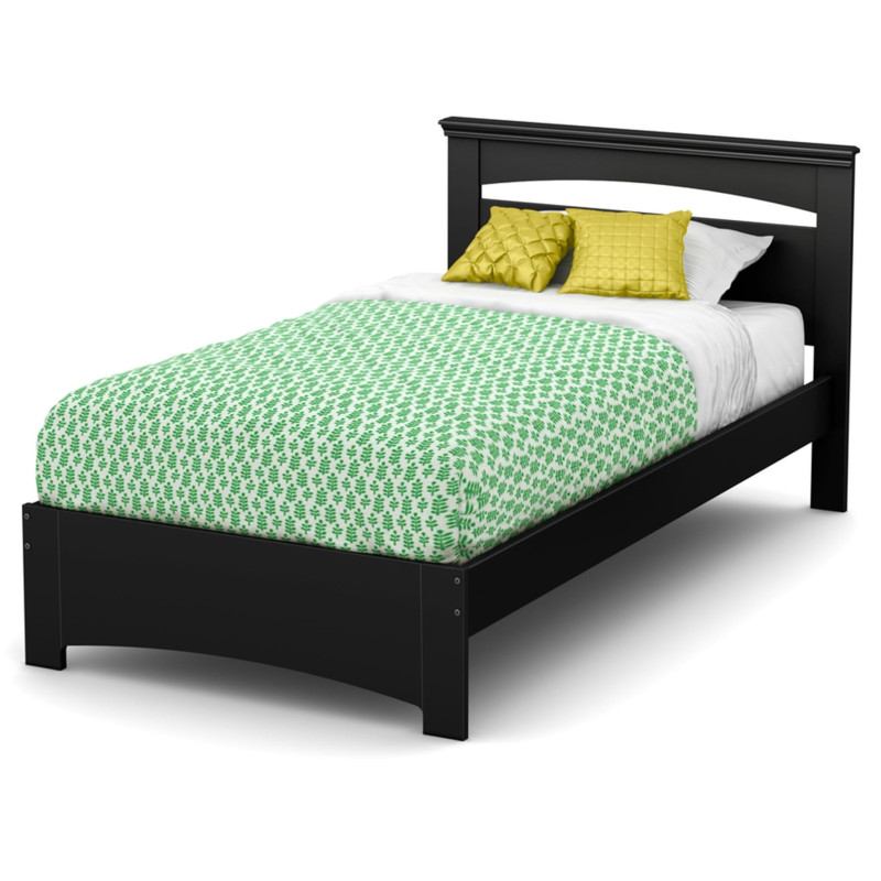 Libra Full Single Bed - Solid Black