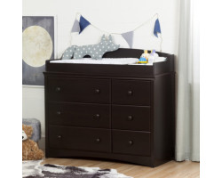 Angel 6 Drawer Changing Table - Espresso