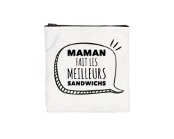Sac à sandwich réutilisable « Maman fait les meilleurs sandwichs »