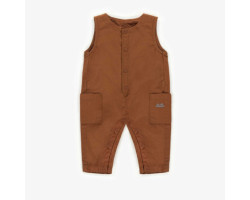 Brown overall in cotton, newborn