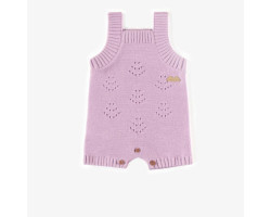 Purple one-piece in knitwear, newborn