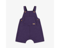 Purple loose fit overall in...