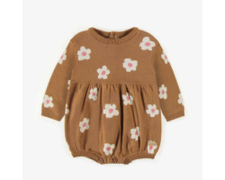 Brown puffy one-piece with...