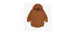 Brown one-piece in quilted jersey, newborn