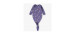 Purple patterned sleeper gown in organic cotton, newborn