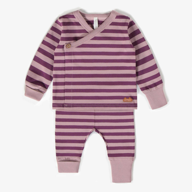 Two-pieces pajamas set in organic cotton, newborn
