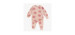 Pink patterned two-piece pajamas in cotton, newborn