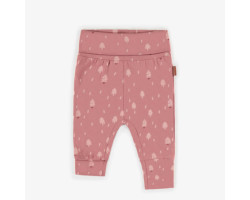 Pink flowered evolutive pant, baby