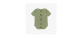 Green short sleeved bodysuit in knitwear, newborn