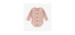 Light pink long sleeves bodysuit in knitwear, newborn