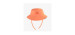Reversible orange and striped sun hat, baby