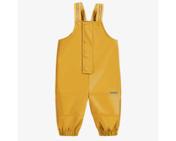 Yellow polyurethane rain overalls, baby