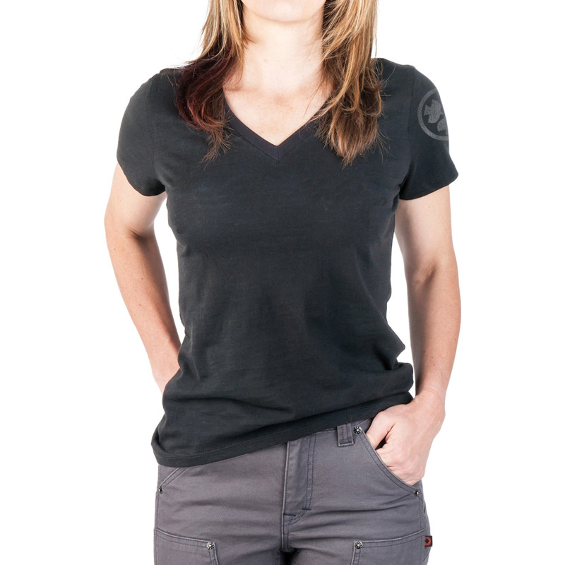 Dovetail Workwear T-shirt col en V Solid - Femme