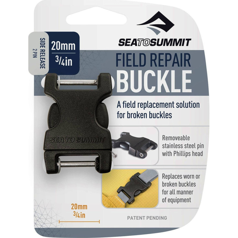 Side-release quick repair buckle with removable pin