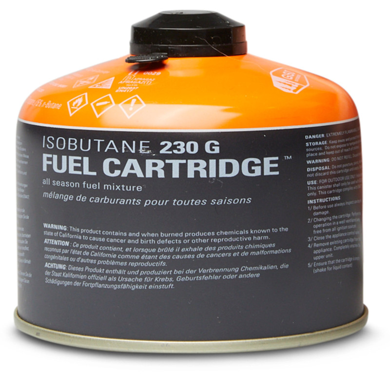 Isobutane gasoline can 230g