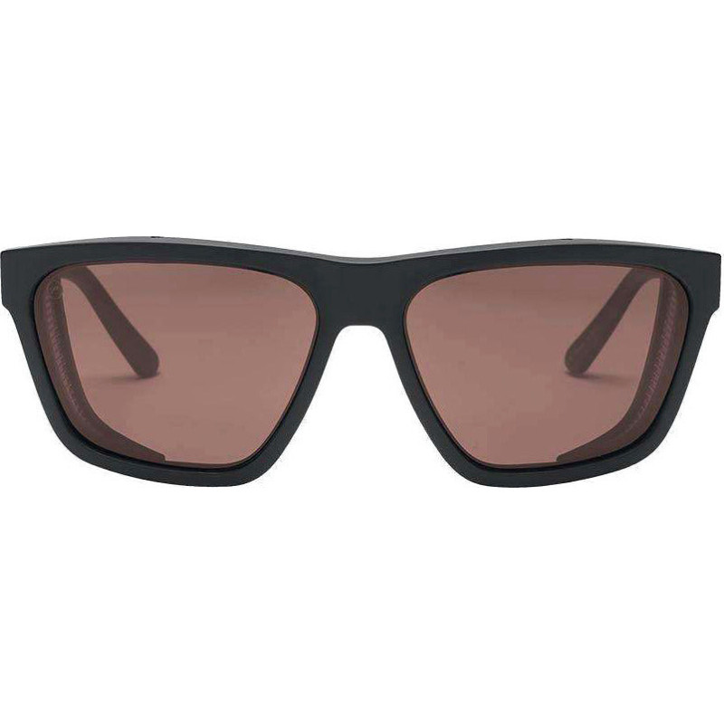 Road Glacier Sunglasses - Matte Black - Rose Pro Polarized Lenses - Men's