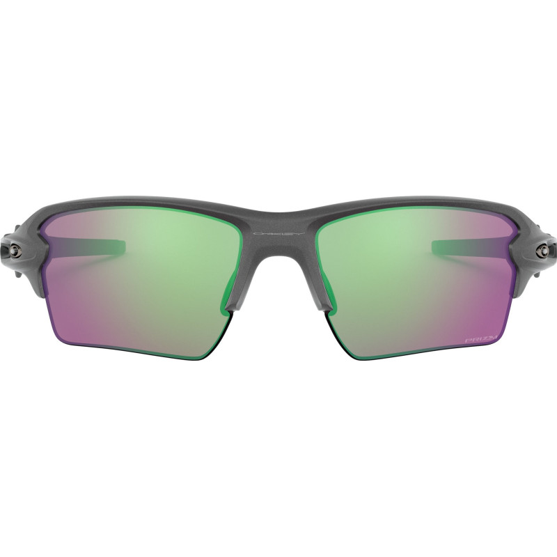 Flak 2.0 XL Sunglasses - Steel - Prizm Road Jade Lenses