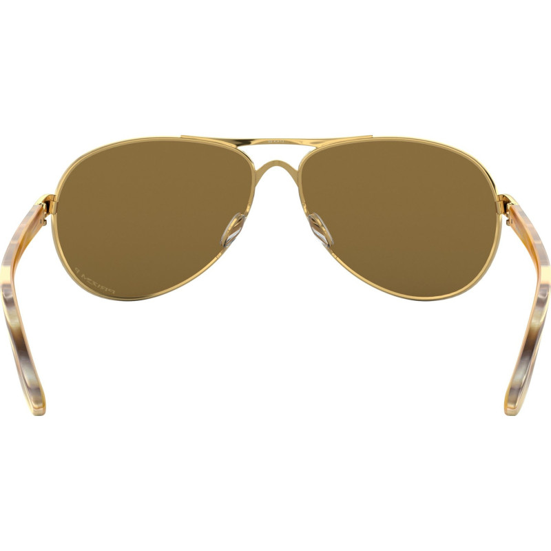 Feedback Sunglasses - Polished Gold - Brown Gradient Polarized Lenses - Women's