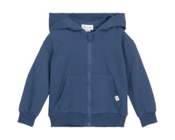 Front Zip Knit Hooded Coat...