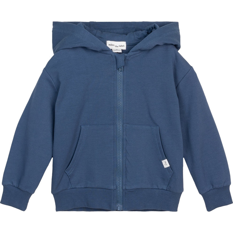 Front Zip Knit Hooded Coat - Boy