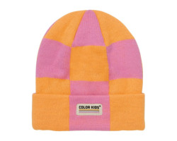 Checkered beanie 2-7 years