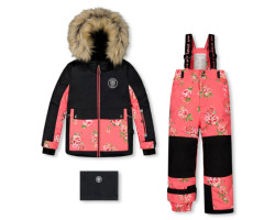 Coral Floral Two-Piece Snowsuit 3-6 years