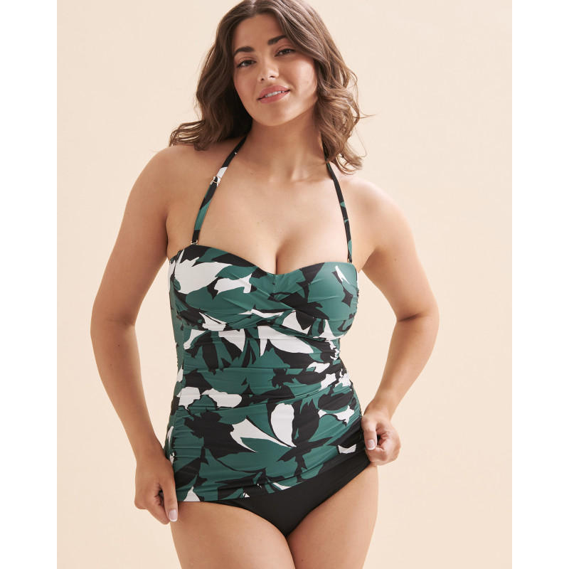 ANNE COLE Haut tankini bandeau Desert Bloom