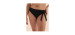 TURQUOISE COUTURE Bas de bikini bande de taille pliée texturé