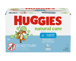 HUGGIES Natural Care Refreshing lingettes pour bébés, parfumées, 560 unités