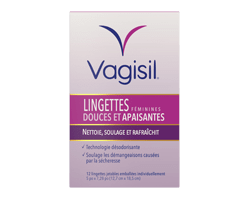 VAGISIL Lingettes féminines, 12 unités